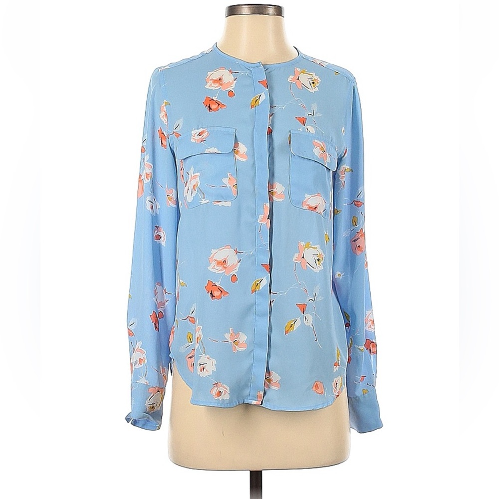 Who What Wear Floral Blouse